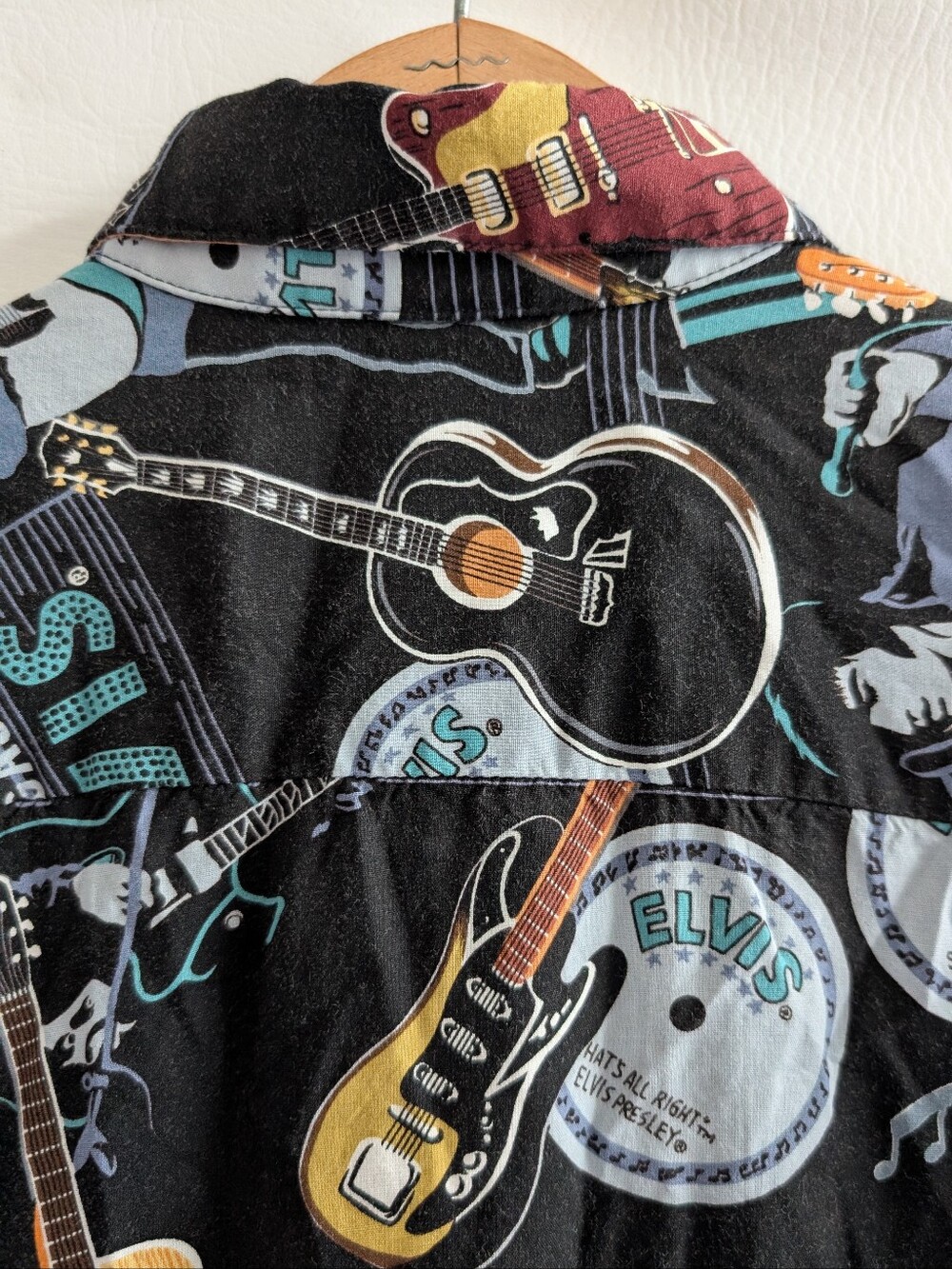 Reyn Spooner Elvis Presley Black Short-Sleeve Button-Down Hawaiian Shirt - S - Picture 9 of 13